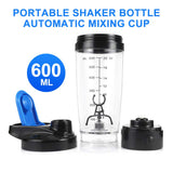 Shaker de Proteína Garrafa Portátil Misturador de Agitação Automática Misturador de Proteína Misturador de Vortex Alimentado por Bateria 600ml (ROSA)