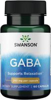 Swanson, Gaba, 250 mg, 60 Capsules