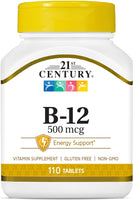 21st Century, B-12, 500 mcg, 110 Tablets