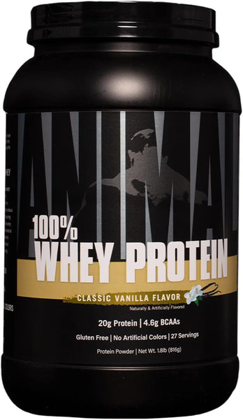 Animal 100% Whey Protein Powder Classic Vanilla 1.8 lb (816 g)
