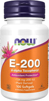 NOW Foods, E-200, 134 mg (200 IU), 100 Softgels