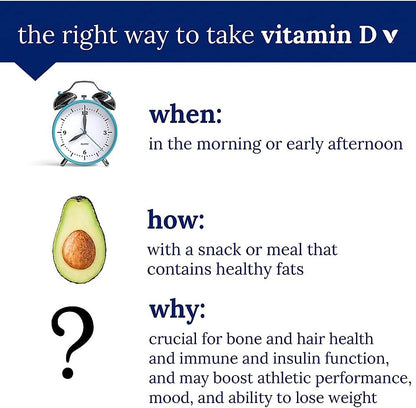 Vitamina D3 5000 UI (125 mcg) – The Vitamin Shoppe | Imunidade e Saúde Óssea (200 Softgels)