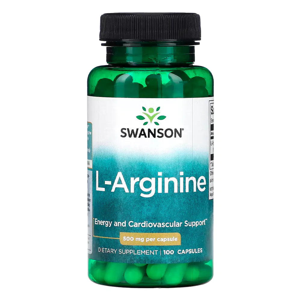 L-Arginina 500 mg Swanson – 100 Cápsulas