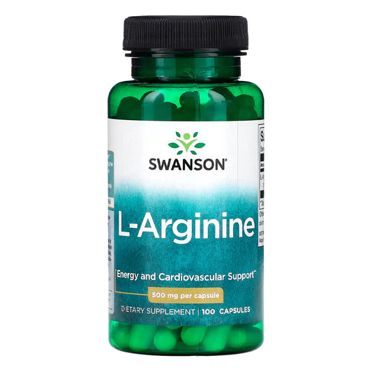 L-Arginina 500 mg Swanson – 100 Cápsulas