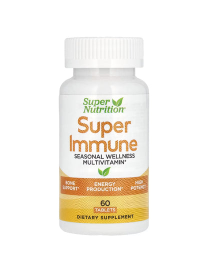 Super Immune, Immune-Strengthening Multivitamínico com Glutationa, 60 Tablets