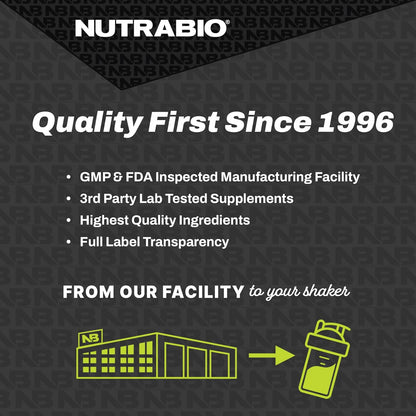 Amino Kick NutraBio – Aminos + Energia o Dia Todo | Recuperação Muscular, Foco e Hidratação (275 g)