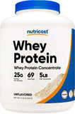 Nutricost Whey Protein, sem sabor, 5 libras - de Whey Protein Concentrate 69 Doses