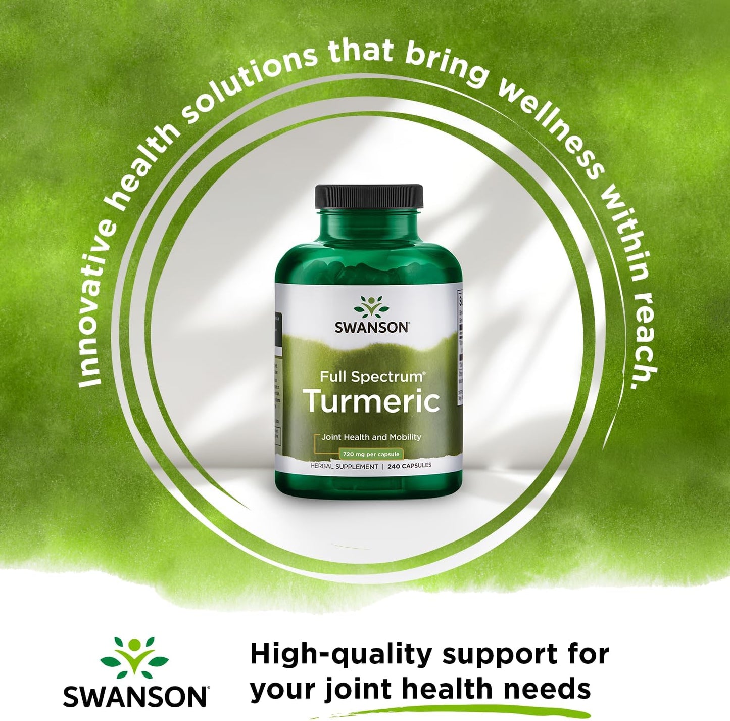 Swanson, Cúrcuma de Espectro Completo, 720 mg, 100 Cápsulas