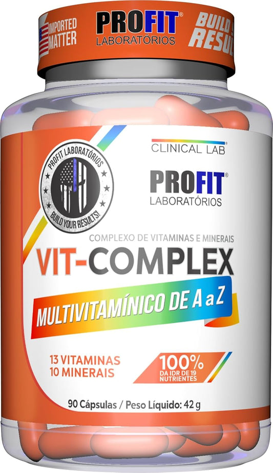 Vit-Complex Multivitamínico A a Z – Profit Laboratórios | 90 Cápsulas