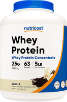 Nutricost, Whey Protein Concentrate, Vanilla, 5 lb (2,268 g) 63 doses