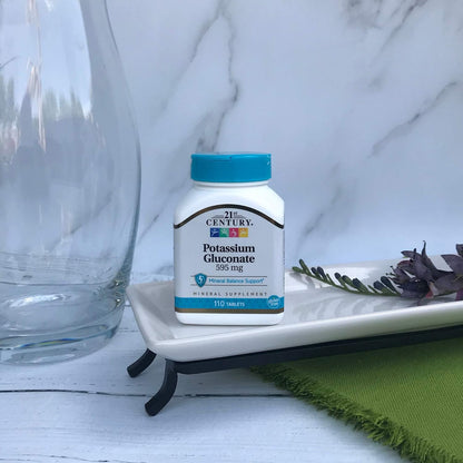 Potassium Gluconate 595 mg – 21st Century | 110 Tabletes
