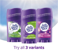 Lady Speed Stick Invisible Dry Antitranspirante e Desodorante, Powder Fresh, 1,4 Onça