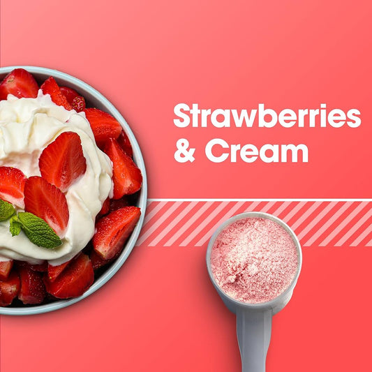 Essential Whey Protein 1kg – Strawberry Cream (Morango com Creme) | ~40 Doses