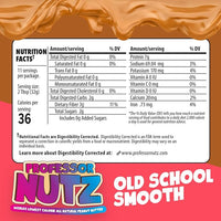 Professor Nutz Manteiga de Amendoim Orgânica - Baixa Caloria, Manteiga de Nozes, Manteiga de Amendoim Natural, Fibra Natural, Amendoim Saudável, Ótima Fonte de Proteína, 30 Vitaminas e Minerais Essenciais - 352g, Original