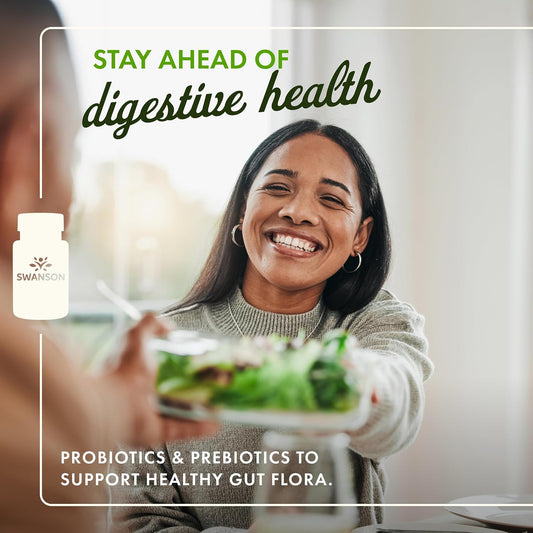 Swanson Prebiotic – Suporte para Flora Intestinal e Saúde Digestiva | 60 Cápsulas