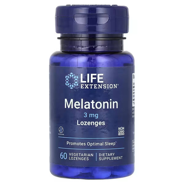 Life Extension, Melatonina, 3 mg, 60 Comprimidos Vegetarianos