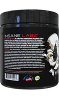 Insane Labz Psychotic Black Edition, Pó Pré-Treino de Estímulo Médio, Energia, Foco e Bombas, Carregado com Creatina, Beta Alanina, Taurina e Alimentado por AMPiberry, 35 Porções (Fruit Punch)