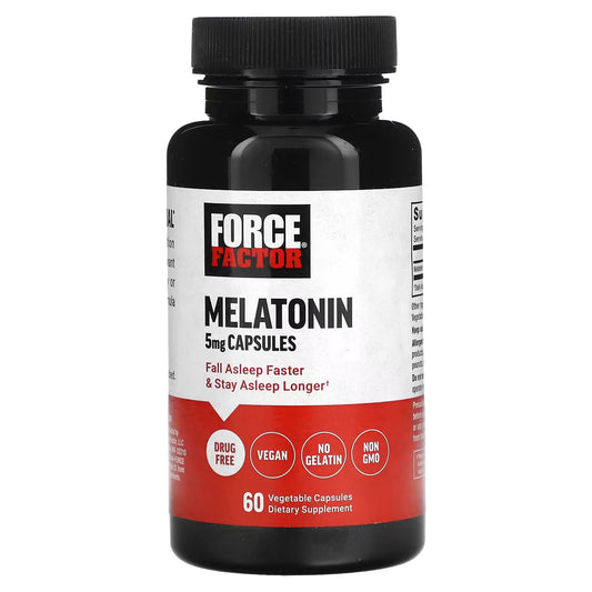 Force Factor, Melatonina, 5mg, 60 capsulas