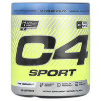 C4 / Cellucor, C4 Sport, Pré-treino, Icy Blue Razz, 244 g (8,6 oz)