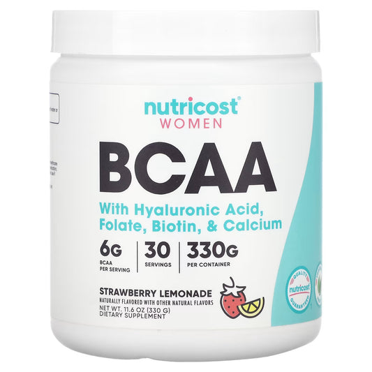 Nutricost, Mulheres, BCAA, Limonada de Morango, 330 g (11,6 oz)