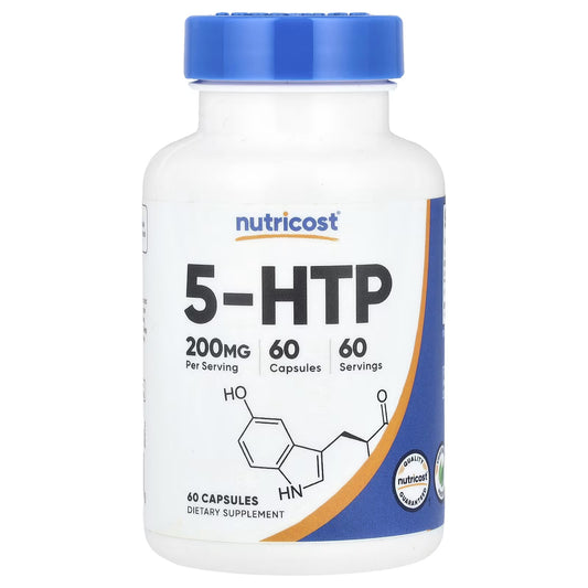 Nutricost, 5-HTP, 200 mg, 60 Cápsulas