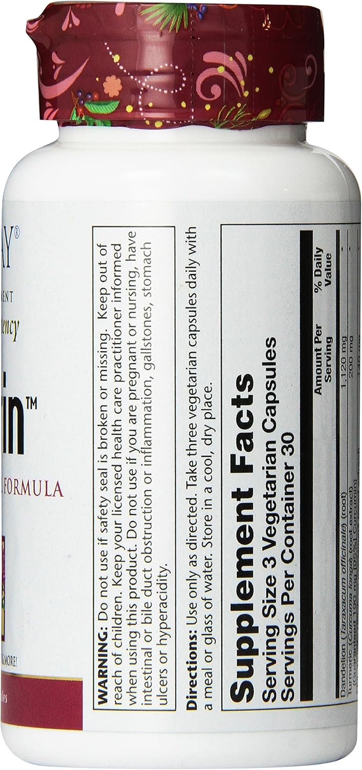 Solaray Siliverin – Detox e Proteção do Fígado com Dente-de-Leão, Cúrcuma e Cardo Mariano | 90 Cápsulas