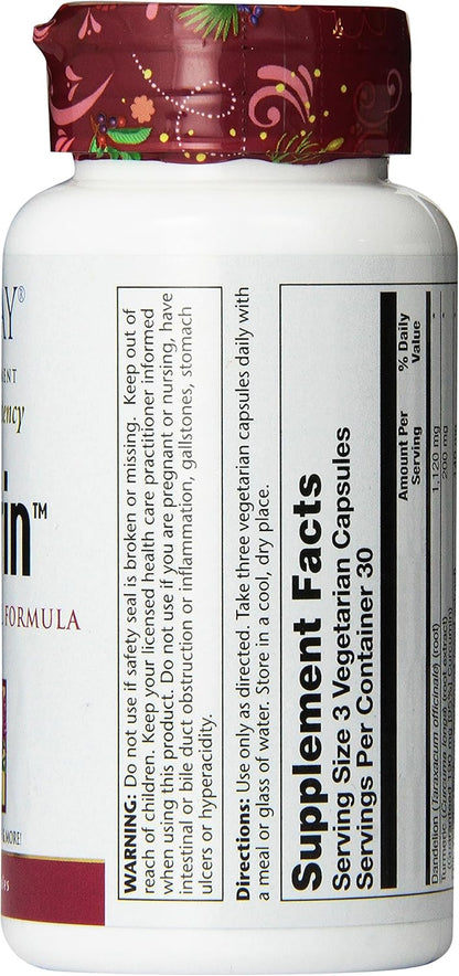Solaray Siliverin – Detox e Proteção do Fígado com Dente-de-Leão, Cúrcuma e Cardo Mariano | 90 Cápsulas
