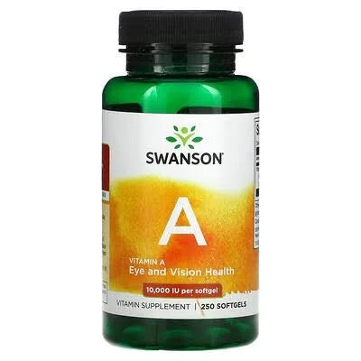 Swanson Vitamina A 10.000 Iu 250 Sgels por Swanson Premium