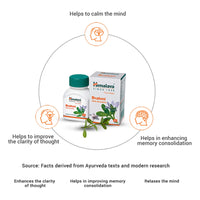 Comprimidos de bem-estar mental Himalaya Brahmi | Melhora o estado de alerta - 60 comprimidos