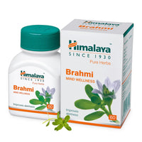 Comprimidos de bem-estar mental Himalaya Brahmi | Melhora o estado de alerta - 60 comprimidos