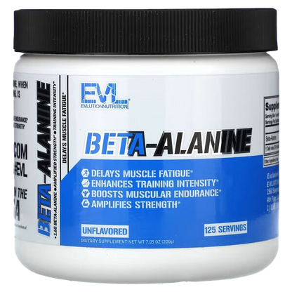 EVLution Nutrition, Beta-Alanina, Sem Sabor, 200g