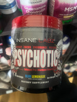 Insane Labz Psychotic, Pré-Treino de Alto Estímulo em pó, Energia Extrema e Duradoura, Foco e Resistência com Beta Alanina, Creatina Monohidratada e DMAE, 35 Porções