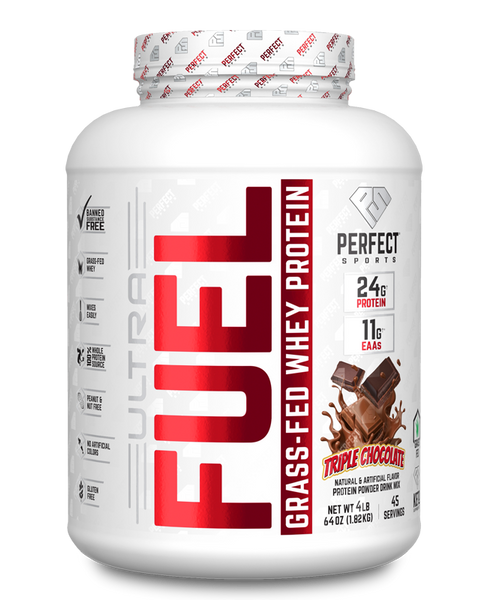 Perfect Sports, Ultra Fuel, Grass-Fed Whey Protein, Chocolate Triplo, 4 lb (1,82 kg)
