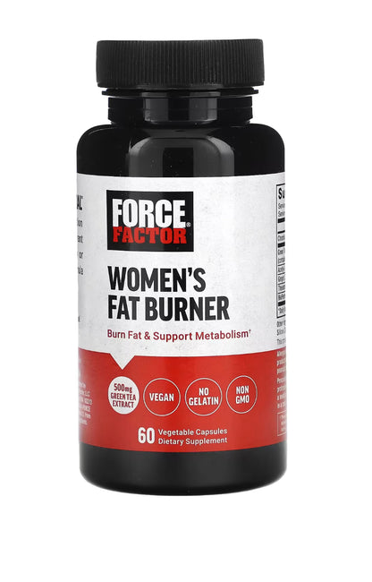 Force Factor, Queimador de Gordura Feminina, 60 Cápsulas Vegetais