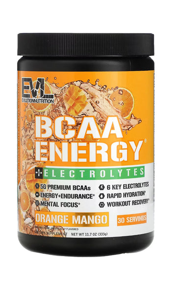 Bcaa Energy electrolytes   ( sabor  laranja e Manga )