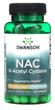 Swanson NAC N-Acetyl L-Cysteine 1.000mg 60 Capsules