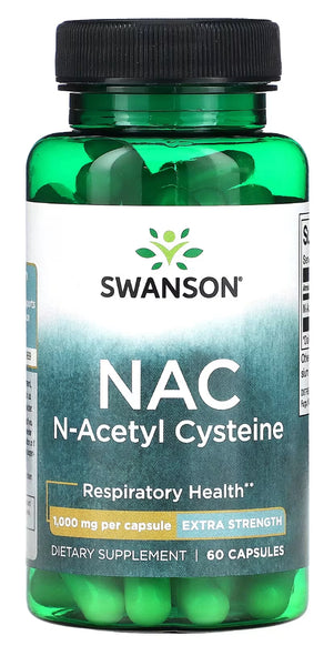 Swanson NAC N-Acetyl L-Cysteine 1.000mg 60 Capsules