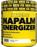 FA Napalm Energizer 270g estimulante pré-treino Sabor Pinacolada