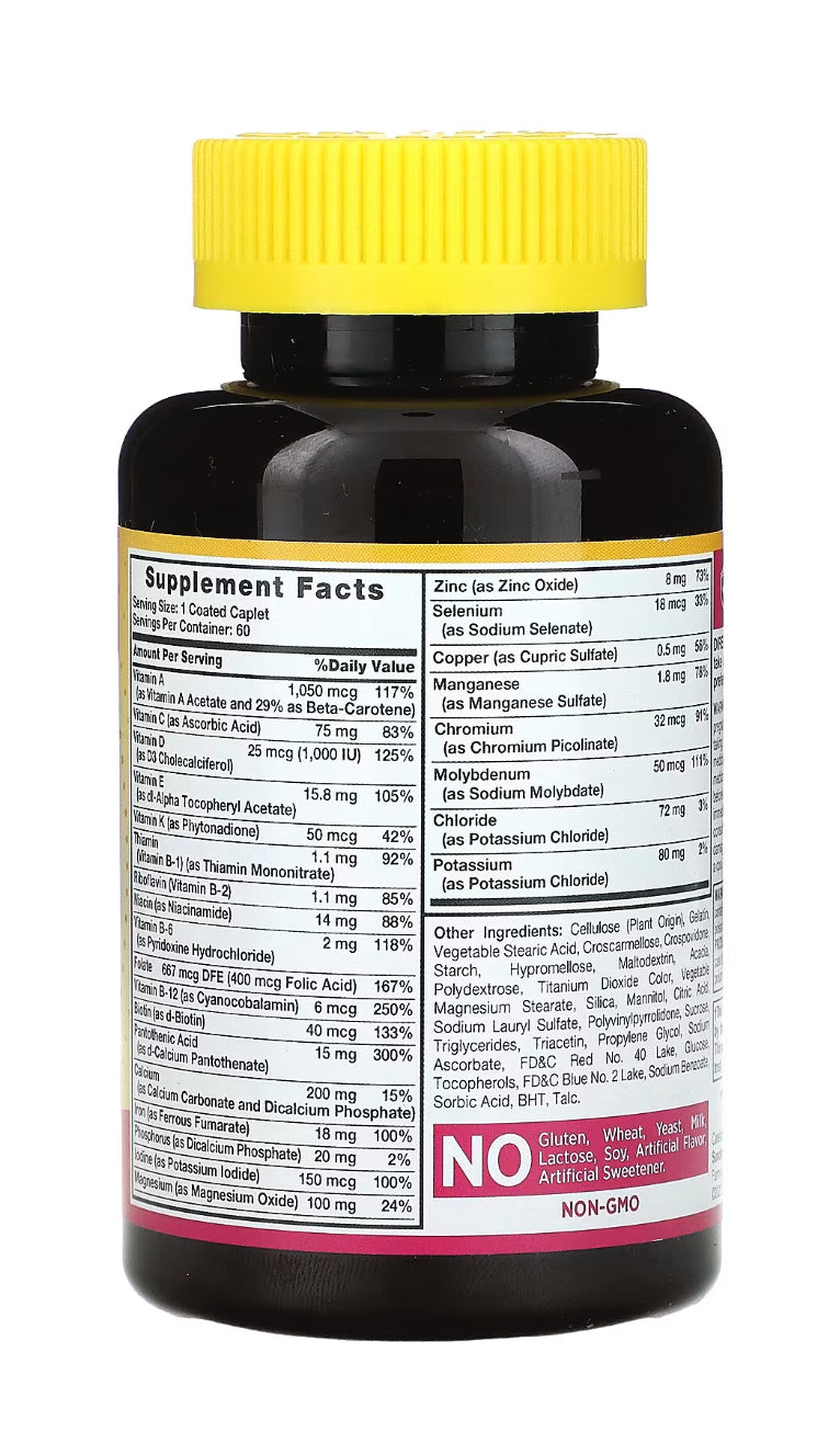 Sundance Vitamins, ABC Complete, Fórmula Multivitamínica e Mineral para Mulheres, 60 Cápsulas