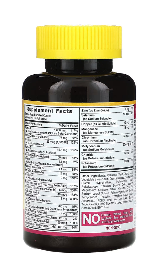 Sundance Vitamins, ABC Complete, Fórmula Multivitamínica e Mineral para Mulheres, 60 Cápsulas