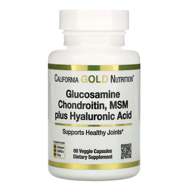 Glucosamina Condroitina, MSM mais Ácido Hialurônico, 60 Cápsulas