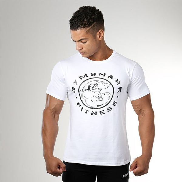 GYMSHARK FITNESS GYM TEE WHITE SIZE M.