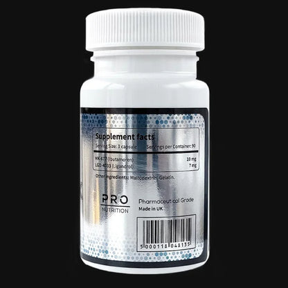 Pro Nutrition MASS STACK 10 mg de MK-677 + 7 mg de LGD-4033 / 90 cápsulas