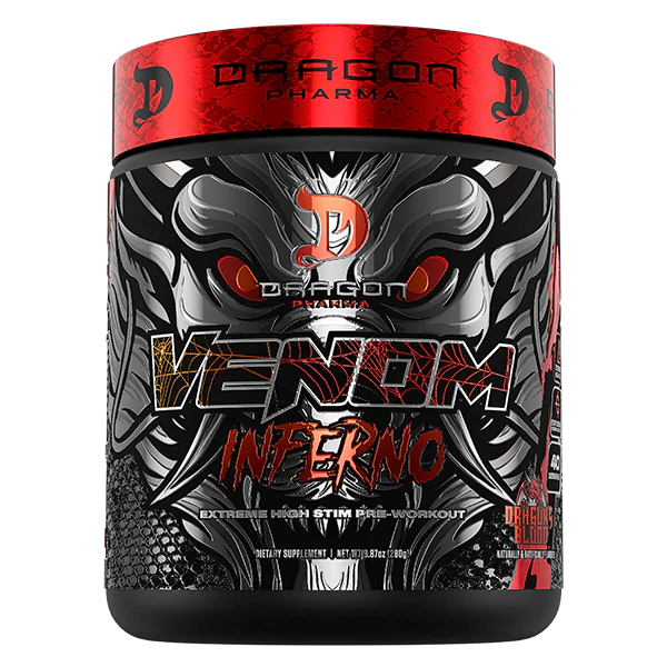 Dragon Pharma, Venom Inferno, 280g, Sabor Dragons Blood