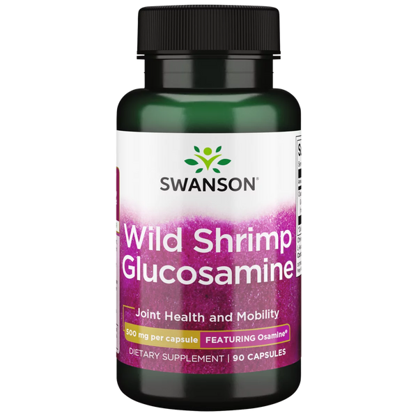 Swanson, Wild Shrimp Glucosamine, 500 mg, 90 Capsules