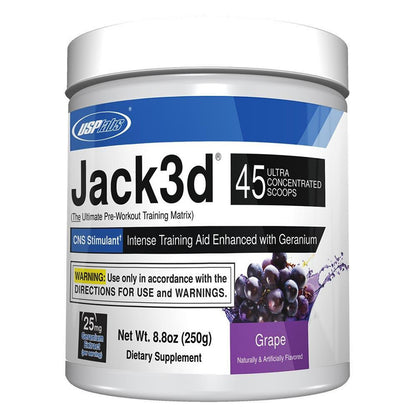 USP Labs, Jack3d, 250g, Uva