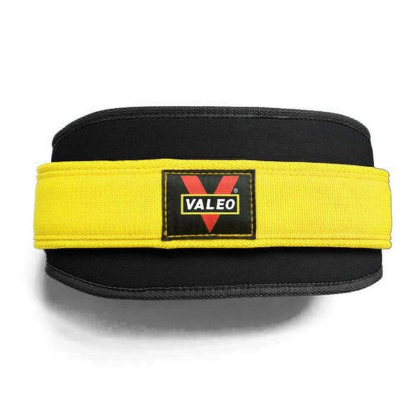 Cinturão Valeo™ Para Levantamento de Peso e Agachamento Yellow SIZE L.