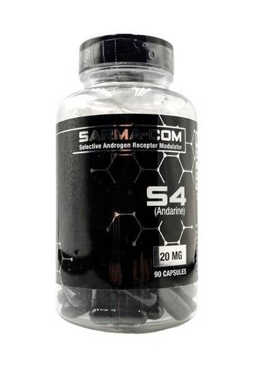 SARMA-COM S4 20MG 90 CAPS conhecido como Andarine e GTX-007
