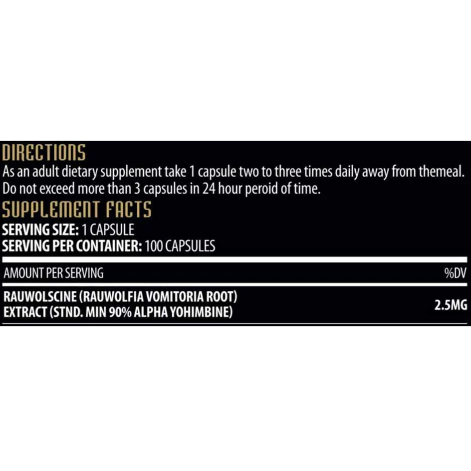 Hammer Labz Alpha Yohimbine 2,5 mg 100 caps