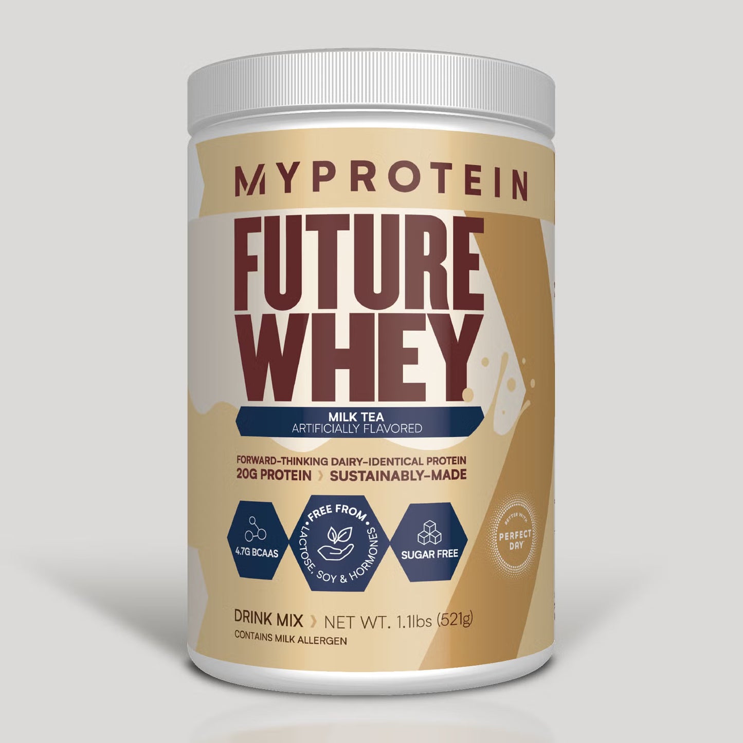 Myprotein, Futere Whey, 20 doses, Sabor Chá com Leite